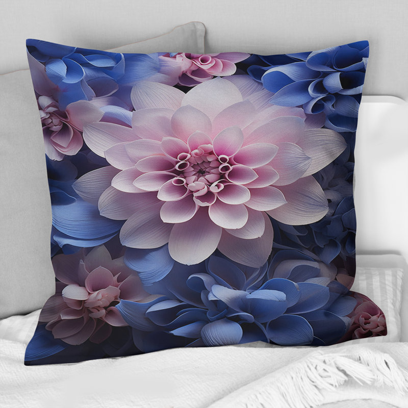 «Pink Still Abstract Lifes» - Coussin décoratif imprimé «Abstract Still Lifes»