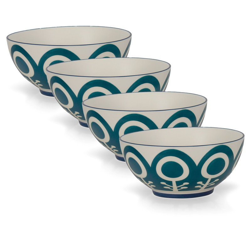Green Petal Bowl 4"