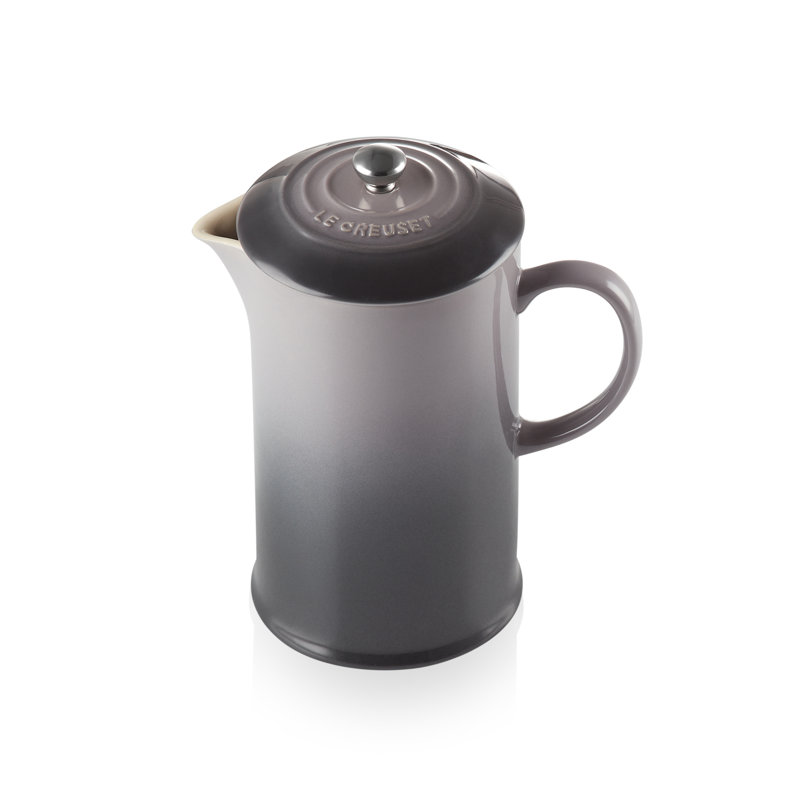 Le Creuset Stoneware Cafetiere with Metal Press, Flint