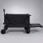 Wagon pliable avec hayon rallongé, rallonge extra longue pour le transport robuste, grandes roues tout-terrain, noir-gris