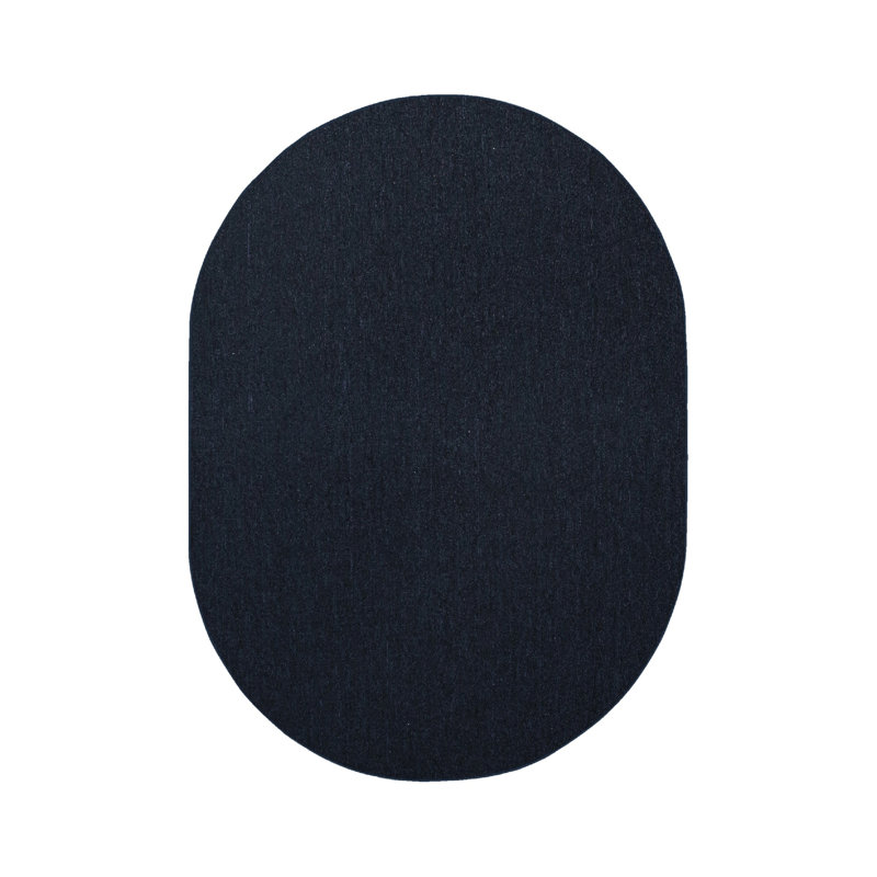 Furnish my Place Modern Indoor/Outdoor Commercial Solid Color Rug - Pet and Kids Friendly Rug, Stain Resistant, Floor Carpet for Living Room & Hallway, Wedding - Navy