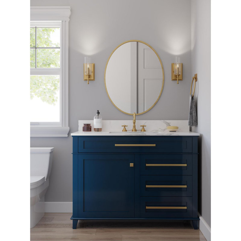 Ralaigh Dimmable Vanity Light, Vintage Brass