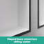 XtraStoris Individual Wall Niche Matte White with Design Frame 15.38" x 9.5" x 4"-562974327