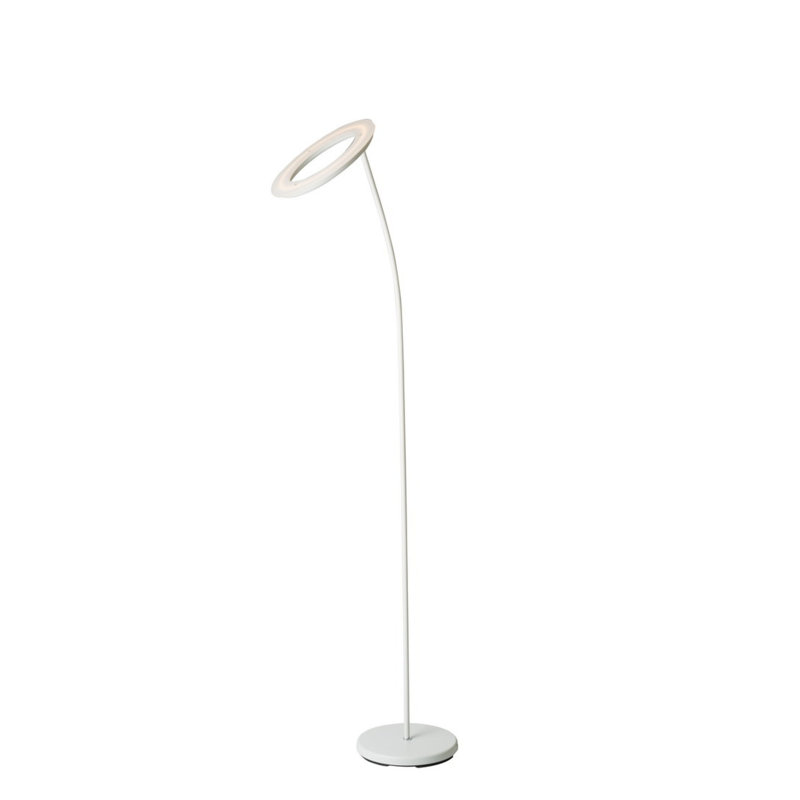 Lampe torchère à DEL en métal moderne décor à la maison blanc mat