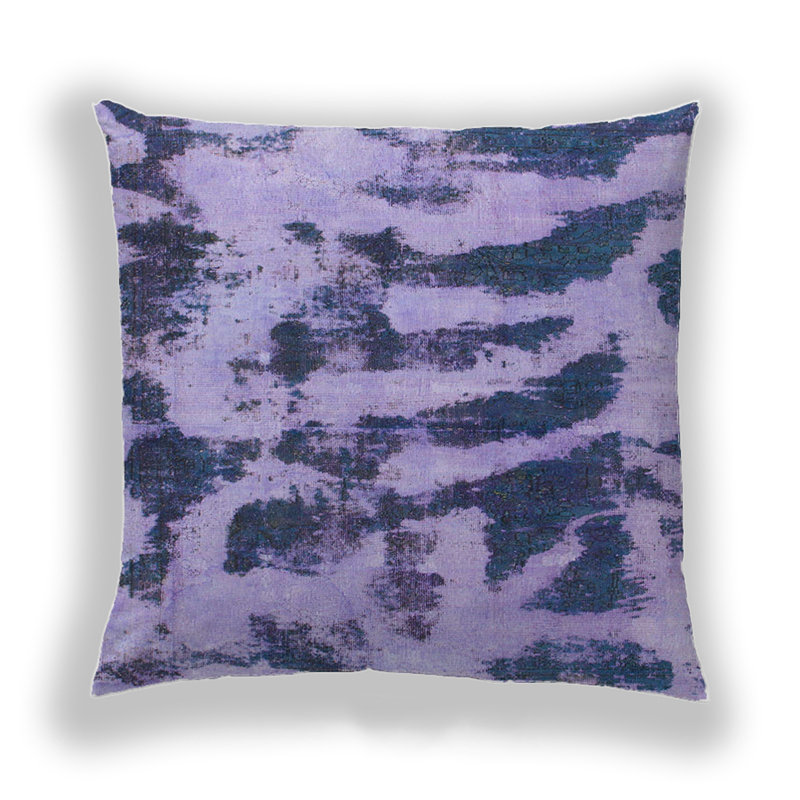 Coussin décoratif abstrait 1123, Microsuède