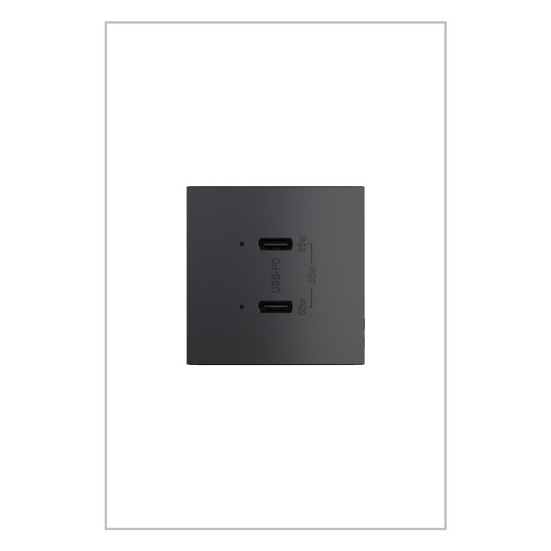 Alimentation USB Type-C / C 65 watts adorne® Ultra-Fast Plus, graphite, Graphite