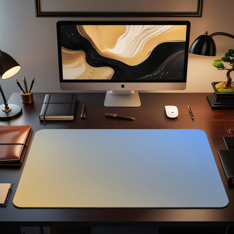 Polyester Desk Pad, 14.4x12.1