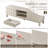 Modern Mid-Century Media Console With 4 Drawers And Cable Management, TV Console Table For Tvs Up To 75",Entertainment Center For Living Room And Office-2026569314