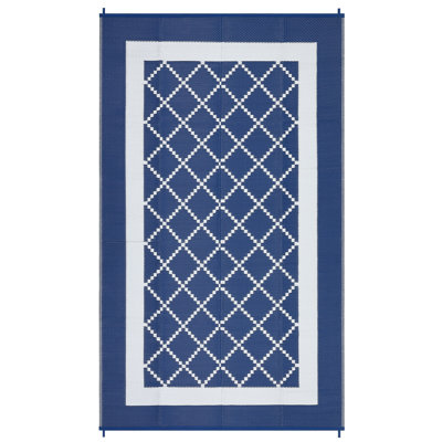 Tapis d'extérieur imperméable en paille réversible en plastique 8 x 10 pour l'extérieur, tapis de camping pliable léger et moderne pour l'extérieur