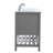 Krish 72'' Double Bathroom Vanity with Engineered Marble Top-1055073961