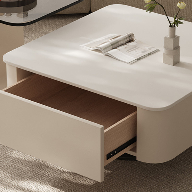 Table basse légère de luxe de style crème moderne