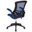 Mid-Back Mesh Swivel Ergonomic Task Office Chair with Flip-Up Arms-688350321-688350328