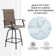 Square 2 - Person 27.5'' Long Bistro Set