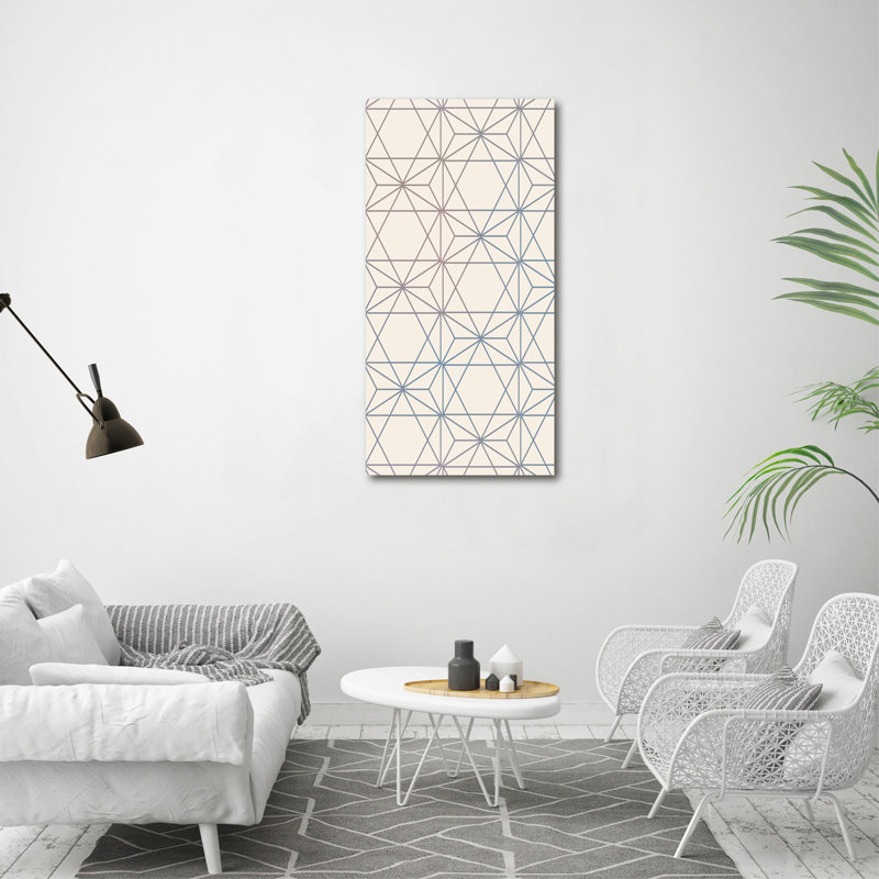 Arnoult Geometric Background - Wrapped Canvas Print