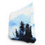 Winter Resort Outdoor Reversible Throw Pillow-938987406