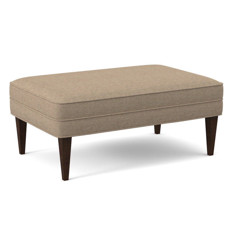 Aperitif Upholstered Bench, American Walnut, Elise Flax
