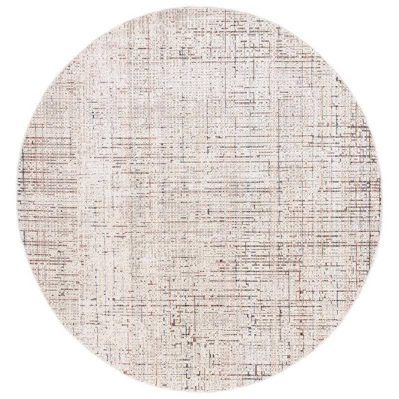 Harlow Performance Abstract Rug, Round 6'3"