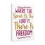 There Is Freedom - Wrapped Canvas Print-1079417474