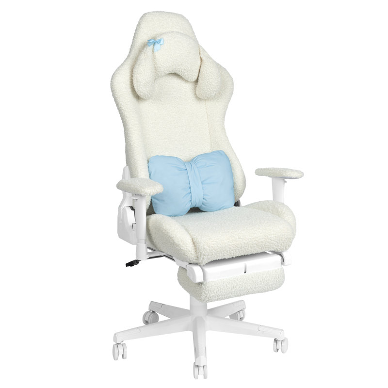  Fauteuil de jeu avec repose-pieds White Bunny