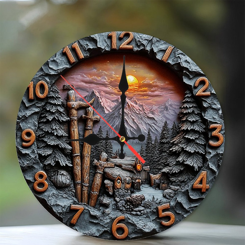 Horloge murale Mountain