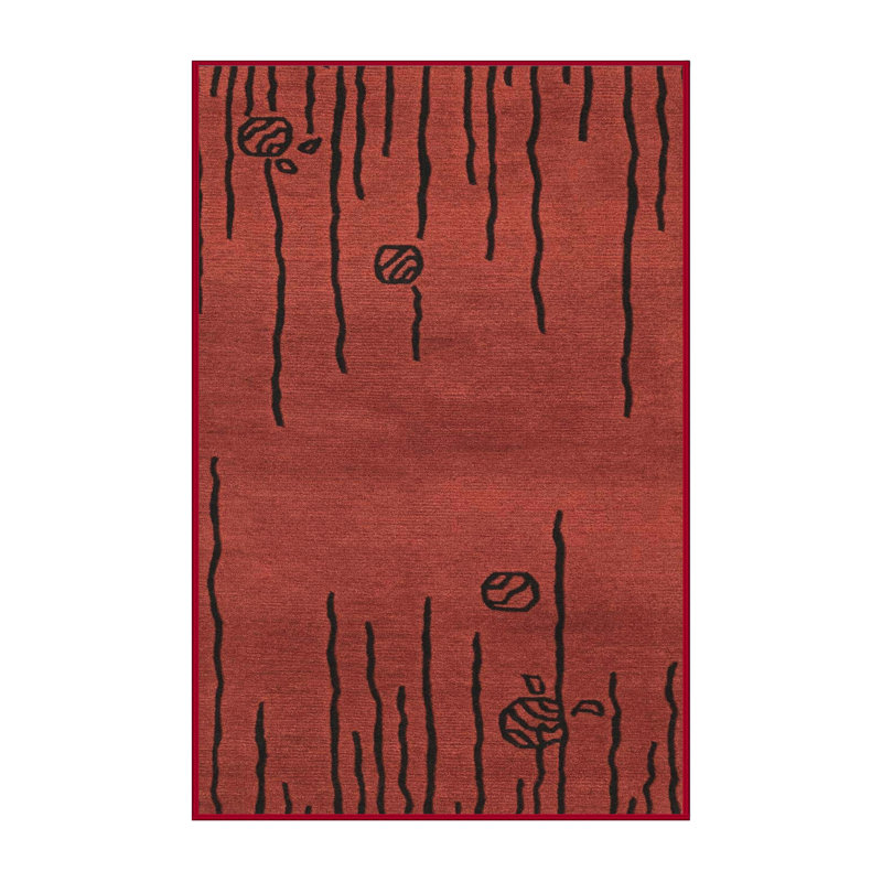 Abstract Indoor Rug, Rectangle 7' x 9'