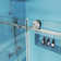 Opal Mirage MCOCOD 56" - 60" W x 72" H Sliding Frameless Soft Closing Shower Door with 3/8"(10mm)Clear Glass
