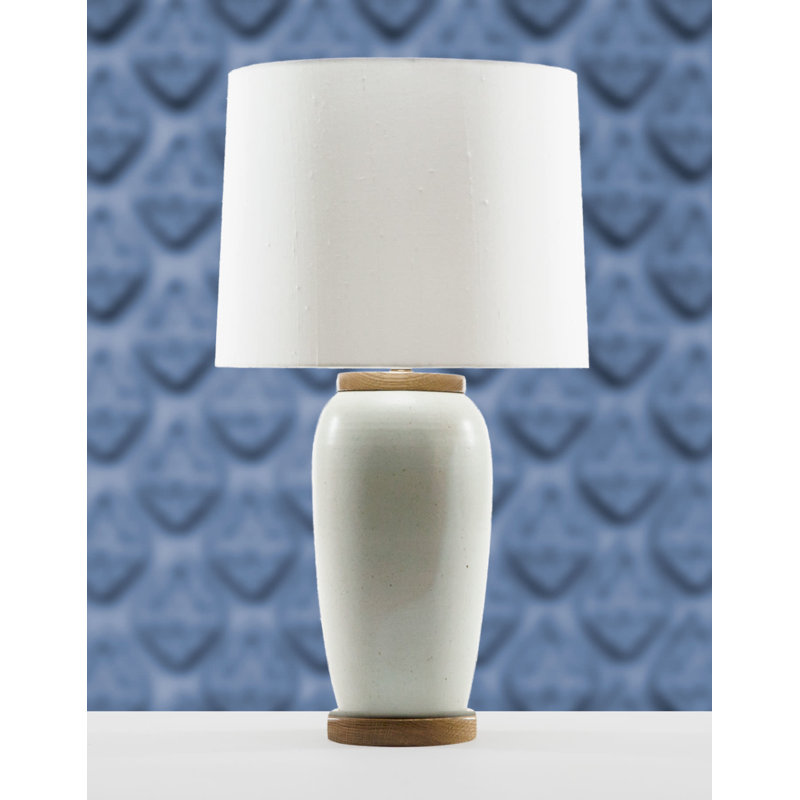 Lampe de table 23 po Holden, Beige / Blanc