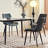 PU Leather & Iron Leg Dining Table Set (2-Piece)