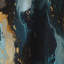 Or et bleu sarcelle Galactic Marble Dream - Rideau occultant en marbre marbré abstrait - 1 panneaux-107539142