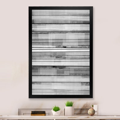 Art abstrait noir et blanc II - art moderne et contemporain sur toile