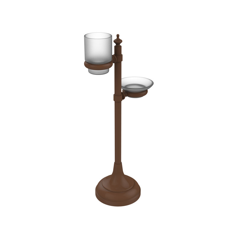 Porte-verres à anneaux multi-accessoires meuble-lavabo top, Bronze antique
