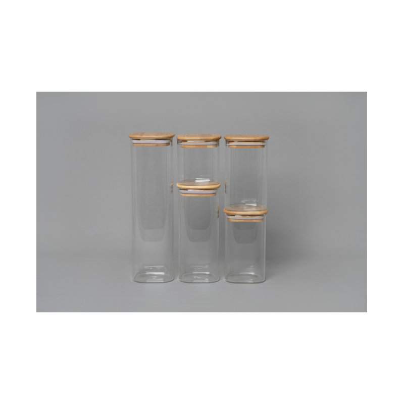 Genicook 5 Piece Kitchen Canister Set