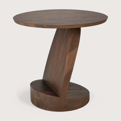 Oblic Solid Wood End Table