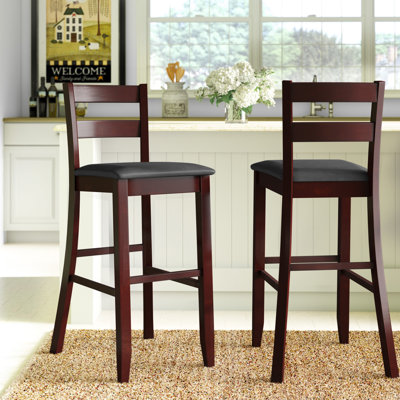 Clarke Upholstered Faux Leather Counter Stool