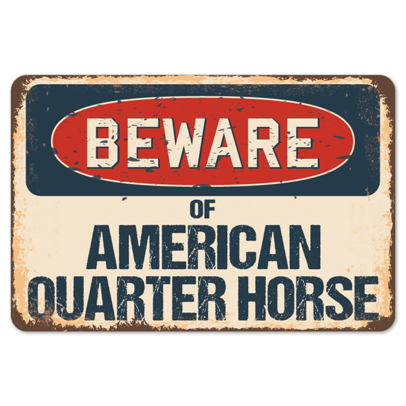 Adhésif décoratif "Quarter Horse" - Méfiez-vous des décorations rustiques signées American Quarter Horse