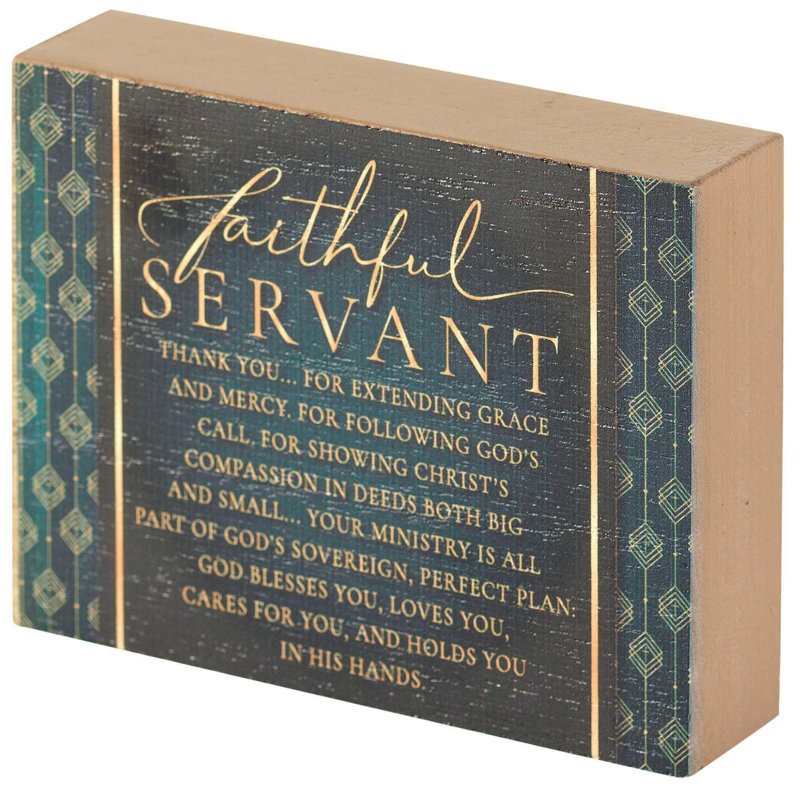 Plaque décorative Bluntson Faithful Servant Poem