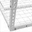 Support de rangement réglable en acier robuste pour garage 2 x 8 pi, système d'organisation monté au plafond blanc doux