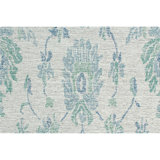 Caspar Floral Wool Blue Area Rug