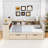 Northup Two Drawers Wooden Bed with Charging Station and Shelves-1708782744-1708782746