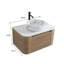 Ensemble de meuble-lavabo cannelé 24 po avec armoire de rangement et tiroirs Avalon-133010633