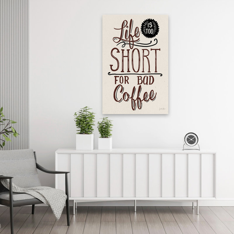 «Bad Coffee I No Pink - Brown Circles Coffee Cream», art, H 36 po x l 24 po