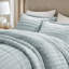 Ensemble d'édredon ultra-doux 3 pièces Duke Aqua-884854583-911694056