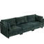3 canapés en tissu chenille de 113,49 x 33,09 x 35,42 po, sièges confortables, structure en bois massif, poche latérale facile d'accès, salon, coussins moelleux et de soutien, pièce de décoration polyvalente