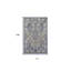 Tapis floral tissé à la machine 6 pi x 9 pi ivoire