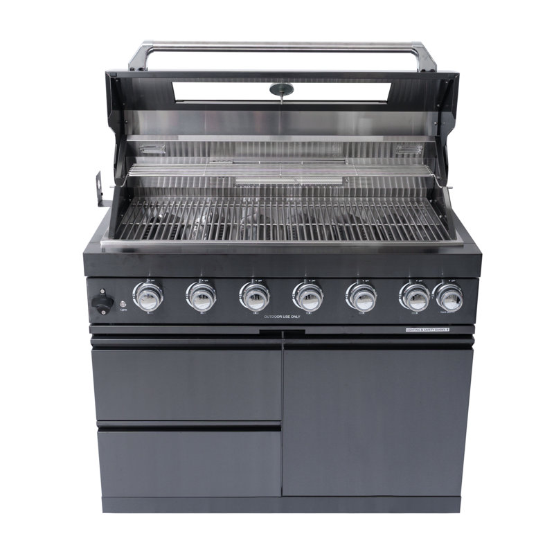 Six Burners Grill, Black