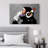 Pop Urban Street "Banksy Thinking Monkey With Headphones Artwork, Graffiti & Street Pop Art Modern Urban Multicolor Wall Pictures, Large Framed Canvas Giclee Print Wall Art"-97558849-97558850-119460987