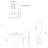 3 - Light Kitchen Island Rectangle Chandelier-1760574346