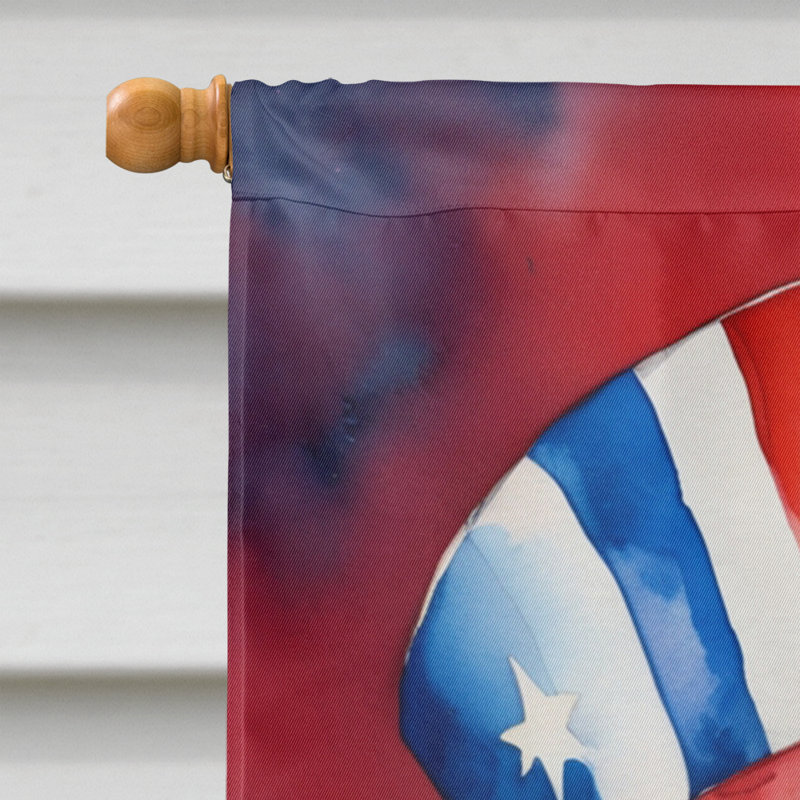 Drapeau patriotique de la maison américaine, Terrier tibétain noir