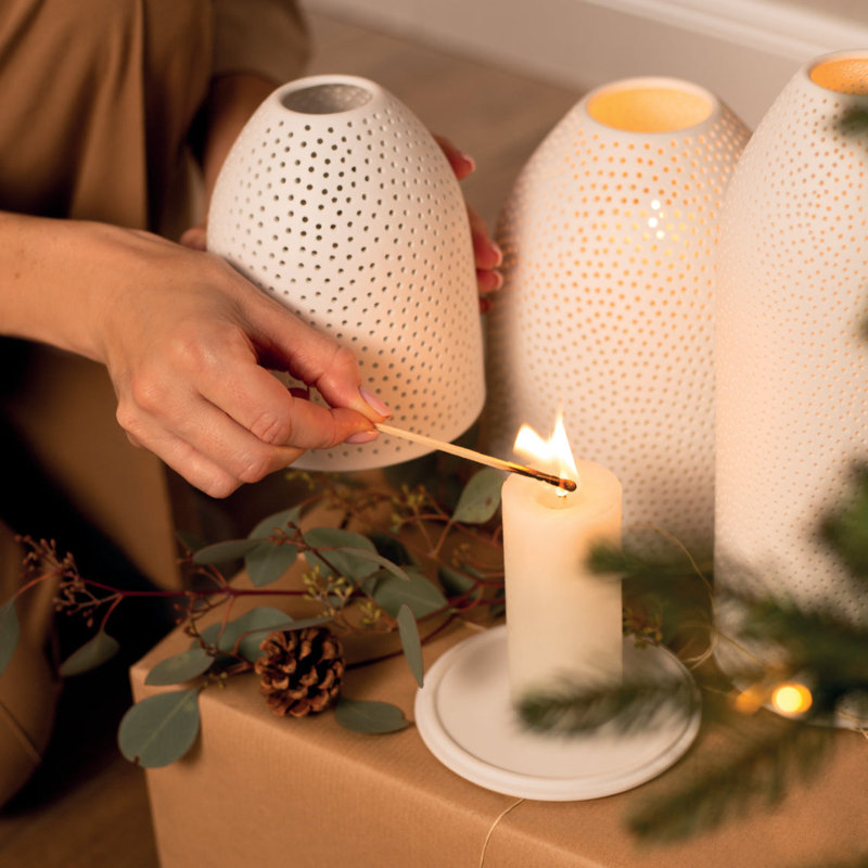 Lanterne en porcelaine Heavenly Light - Voie Lactée 14 po