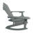 Reclining Wooden Outdoor Rocking Adirondack Chair,Walnut-1157803822
